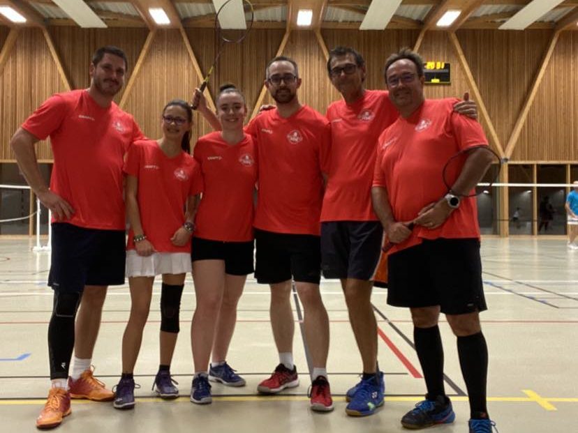Equipe 3 du Bad du Ried avec Laurent, Juliane, Margaux, Paul, Didier et Benoît